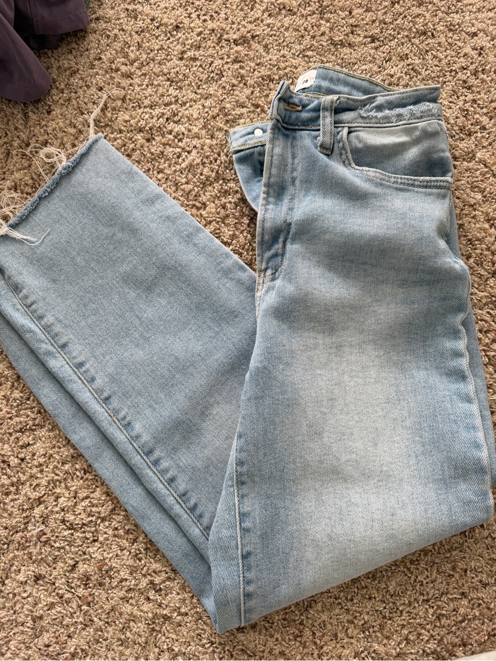 Women’s wide leg- just black denim- jeans